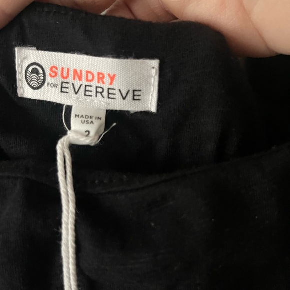 Sundry Square Neck Ruched Black
Dress
Size 2 (medium) - Picture 3 of 6